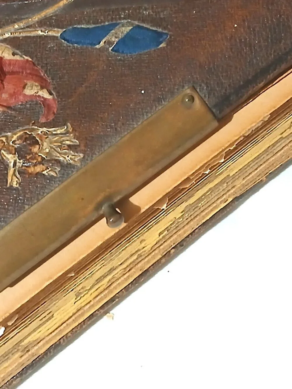 Antique Victorian Photo Album Late 1800s Cabinet Card CDV Empty Floral As-Is